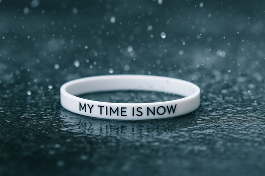 SipLift® “My Time Is Now” Wristband — A Statement of Discipline You Carry Daily